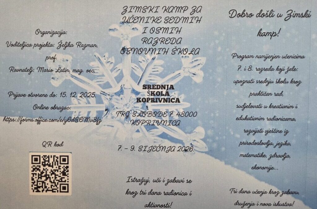 Zimski kamp u Srednjoj školi Koprivnica