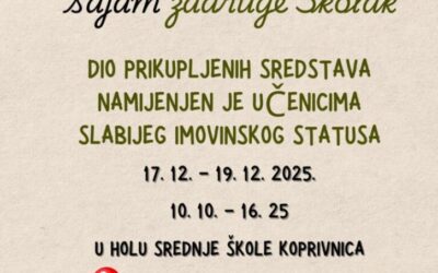 Božićni humanitarni sajam zadruge Školak